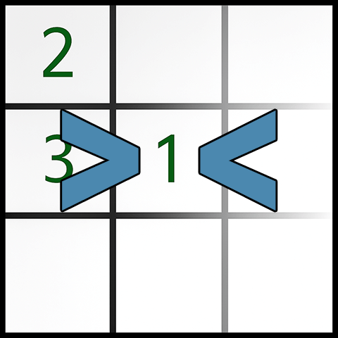 Судоку больше-меньше