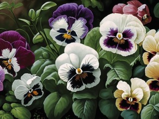 Пазл «Анютины глазки»