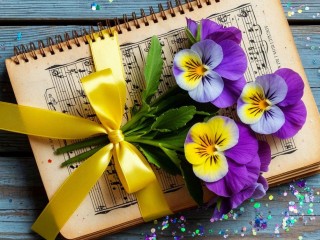 Пазл «Анютины глазки»