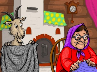 Пазл «Бабушка и козлик»
