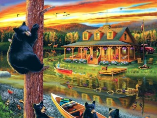 Пазл «Bear Family Adventure»