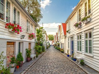 Пазл «Белая улица»