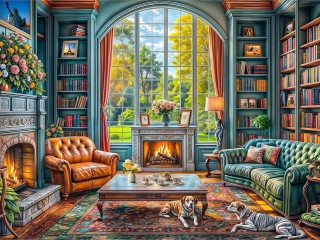 Пазл «Библиотека»
