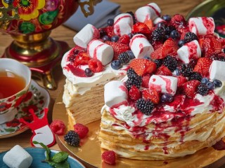 Пазл «Блины с ягодами»
