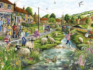 Пазл «Босиком через речку»