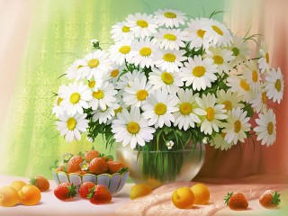 Пазл «Букет ромашек»