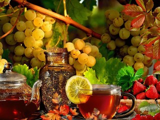 Пазл «Чай и ягоды»