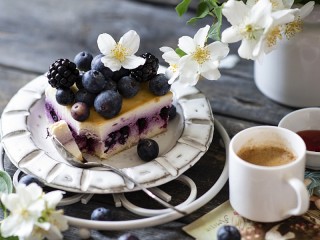 Пазл «Чизкейк с ягодами»