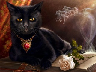 Пазл «Чёрный кот»