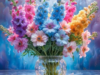 Пазл «Дельфиниум»