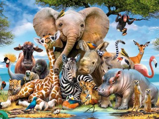 Пазл «Детёныши»