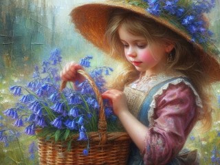 Пазл «Девочка с колокольчиками»