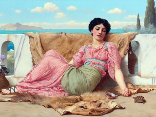 Пазл «Девушка и черепаха»