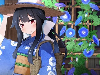 Пазл «Девушка и вьюнок»