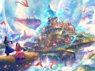 Пазл «Девушки за городом»