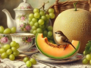 Пазл «Дыня и виноград»