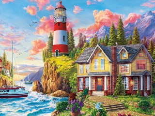 Пазл «Дом у маяка»