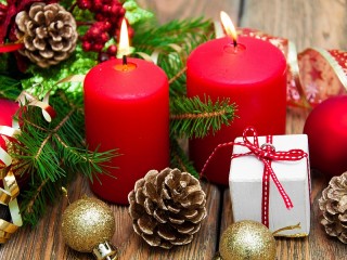 Пазл «Две свечи»