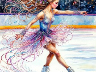 Пазл «Фигуристка»