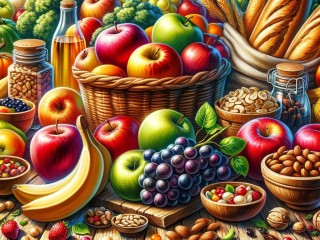 Пазл «Фрукты и орехи»