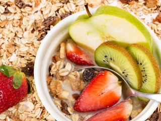 Пазл «Фрукты с овсянкой»