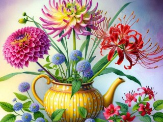 Пазл «Георгины»