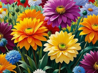 Пазл «Герберы»