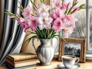 Пазл «Гладиолусы»