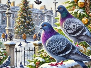 Пазл «Голуби»