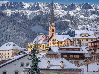 Пазл «Городок в Альпах»