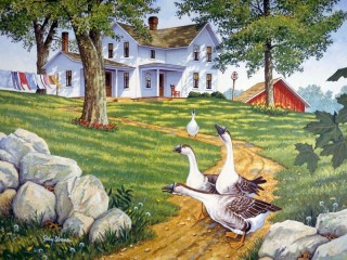 Пазл «Гуси»