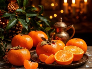 Пазл «Хурма и мандарины»