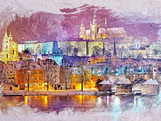 Пазл «Картина Праги»