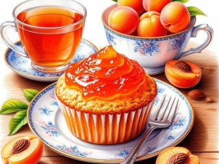 Пазл «Кекс с абрикосовым джемом»