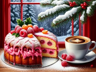 Пазл «Кекс с ягодой»