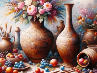Пазл «Керамические вазы»