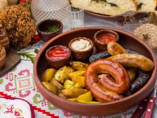 Пазл «Колбаски с картошкой»