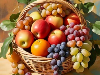 Пазл «Корзина с фруктами»