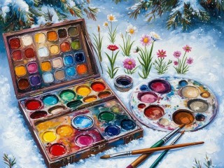 Пазл «Краски»