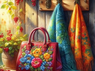 Пазл «Красная сумка»