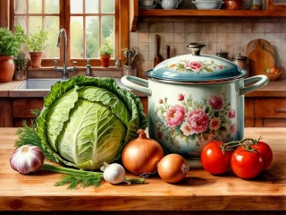 Пазл «Кухонный натюрморт»
