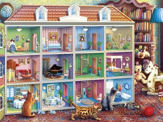 Пазл «Кукольный домик»