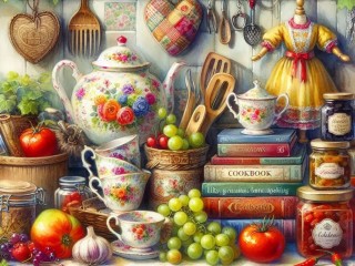 Пазл «Кулинарные книги»