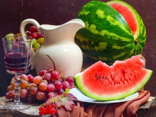 Пазл «Кувшин и арбуз»