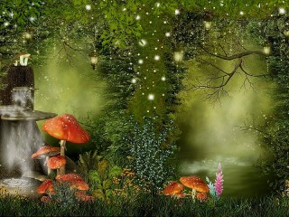 Пазл «Лесные фонарики»