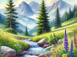 Пазл «Летний пейзаж»