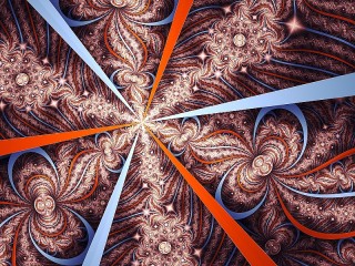 Пазл «Лучи и завитки»