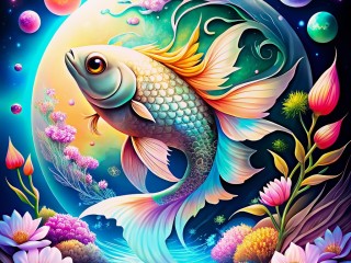 Пазл «Лунная рыба»