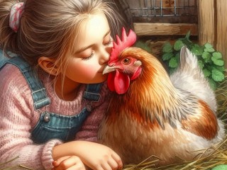 Пазл «Любимая курочка»