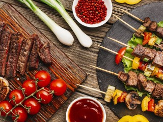 Пазл «Мясо и овощи»